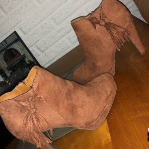 Brown booties